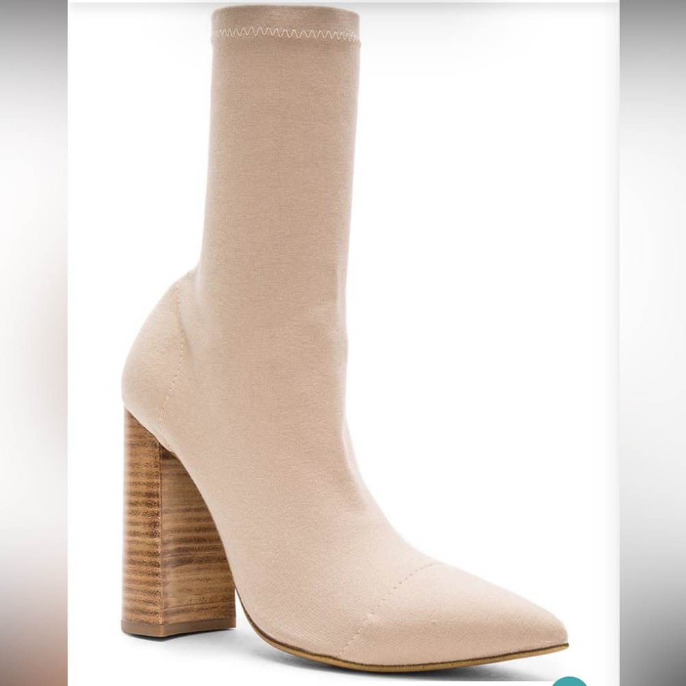 Tony Bianco Cream Ankle Boots